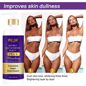 AILKE Glutathione Bleaching Cream, Advanced Lightening Lotion, Glowing Cream For Inner Thighs, Bikini Area Underarms, Natural (Color: Body Lotion)