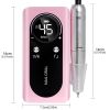 Portable Nail Drill Machine Professional 45000RPM, Rechargeable Electric Nail Drill Machine for Acrylic Nail Gel Polish Removal