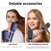 Hair Dryer Brush, 5 in 1 Detachable Blow Dryer Brush, Negative Ionic Hot Air Brush, Hair Styling Tool Set, Round Hot Air Straightener Brush Volumizer