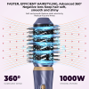Hair Dryer Brush, 5 in 1 Detachable Blow Dryer Brush, Negative Ionic Hot Air Brush, Hair Styling Tool Set, Round Hot Air Straightener Brush Volumizer