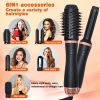 Hair Dryer Brush, 5 in 1 Detachable Blow Dryer Brush, Negative Ionic Hot Air Brush, Hair Styling Tool Set, Round Hot Air Straightener Brush Volumizer