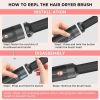 7-in-1 Air Styler Set 110000 RPM Hair Dryer Brush Hot Air Brush Hair Styler High-Speed Motor Blow Dryer Warm Air Brush Set with 7 Attachments, Drying